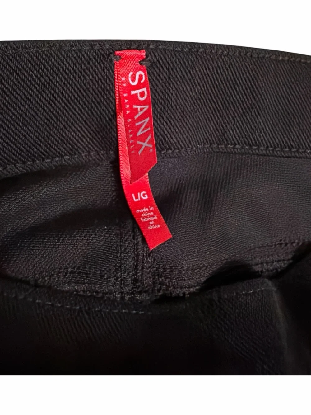SPANX Black Solid Jean legging high waist tummy control active figure shape wear - Picture 3 of 4